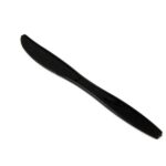 Black Heavyweight Plastic Knife 6.8