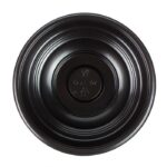 16 oz. Black Microwavable Plastic Bowl with Clear Lid Combo - Image 3