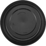 24 oz. Black Round Microwaveable Container with Lid - Image 5