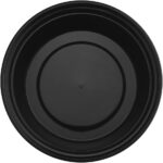 24 oz. Black Round Microwaveable Container with Lid - Image 3