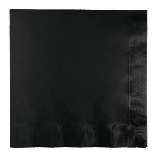 RP-BN1000BQ (2) 2-Ply Black Beverage Napkin, 1/4 Fold - Image 1