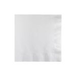 White Beverage Napkin, 1-Ply, 1/4 Fold
