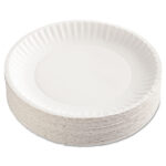 9″ Lightweight Uncoated Paper Plates - Image 2
