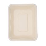 32 oz. 1-Compartment Compostable Kraft Fiber Container PFAS Free - Image 2