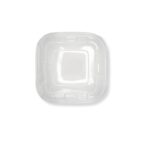 Clear Pet Lid for 160 - 240 oz. Square Bagasse Catering Bowls - Image 2