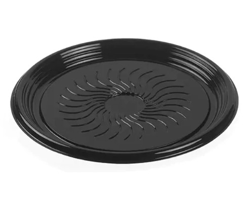 zoho_img_5892498000006354828 Ebony® 12″ PETE Flat Catering Tray, Black - Image 1