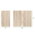 10″ × 9″ Single-Fold 1-Ply Paper Towels, Natural - Image 2