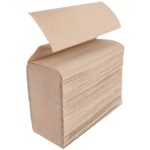 Multifold Brown Paper Towels 1-Ply 9″ × 9″ - Image 2