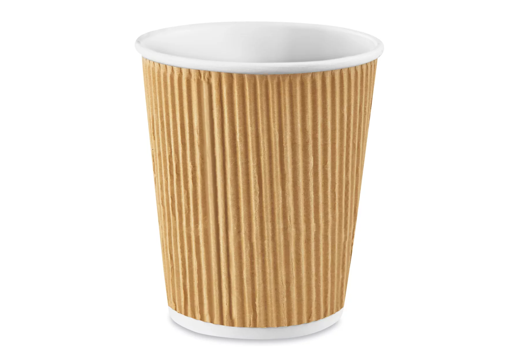 zoho_img_5892498000000737500 8 oz. Kraft Ripple Paper Hot Cup - Image 1