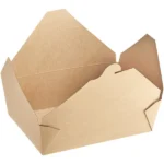 #3 Kraft Microwavable Folded Paper Take-Out Container - Image 2