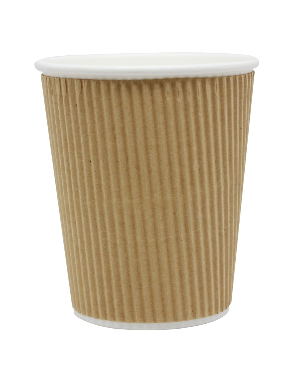 8 oz. Ripple Paper Hot Cups, Kraft