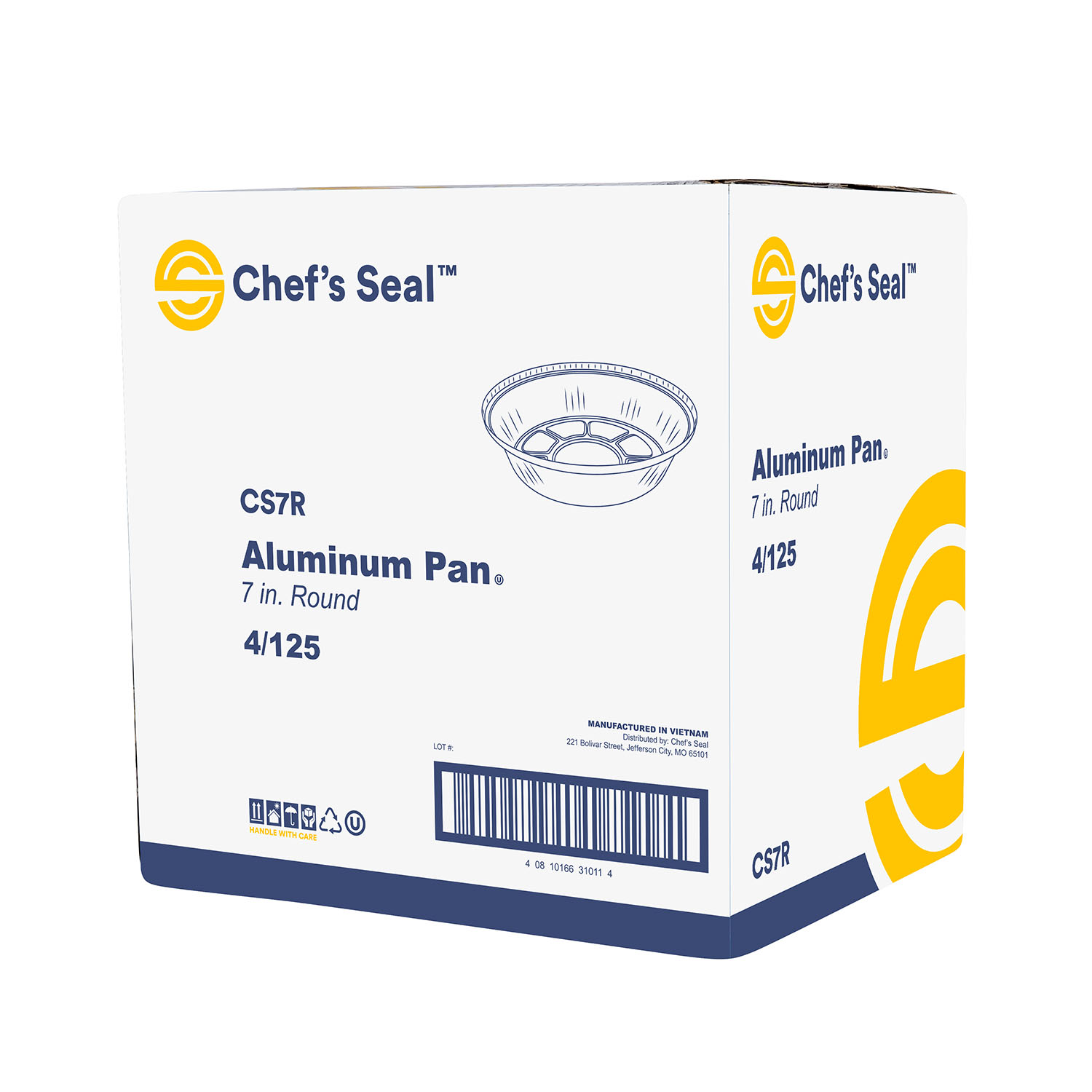M8600011-15 Chef’s Seal™ 7″ Round Aluminum Foil Pan - Image 3