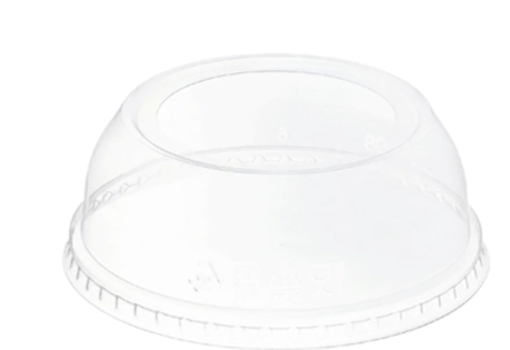 Wide Hole Dome Lids for 12-24 oz. Clear PET Cups, 98mm
