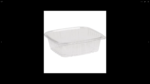 48 oz. Clear Hinged Deli Container