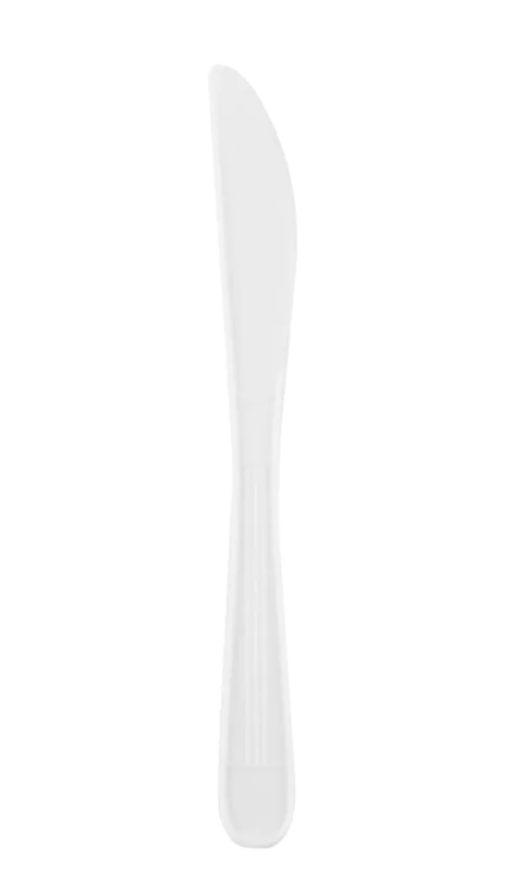 White Heavy Weight Plastic Knife
