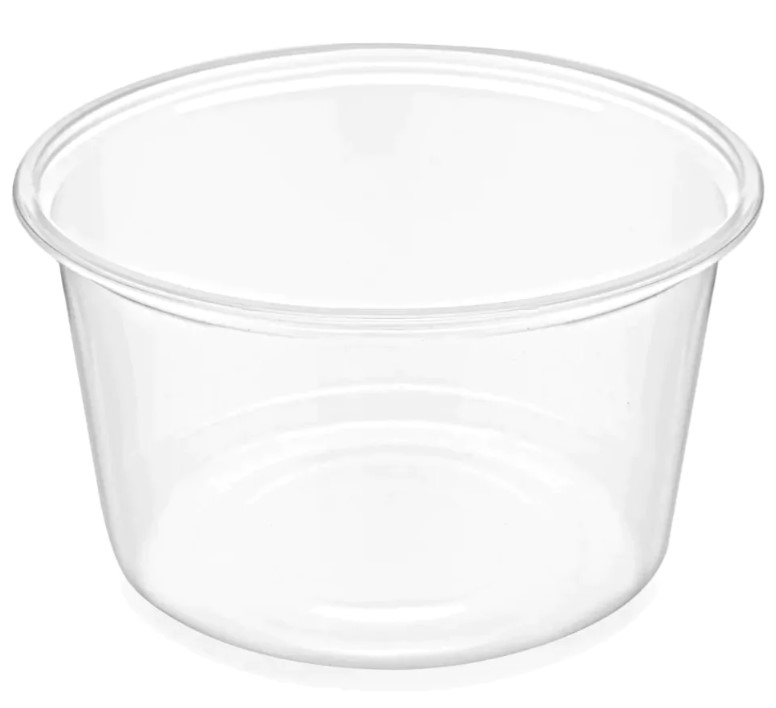 zoho_img_5892498000006354371 8 oz. Thin Wall Translucent Plastic Deli Container - Image 1