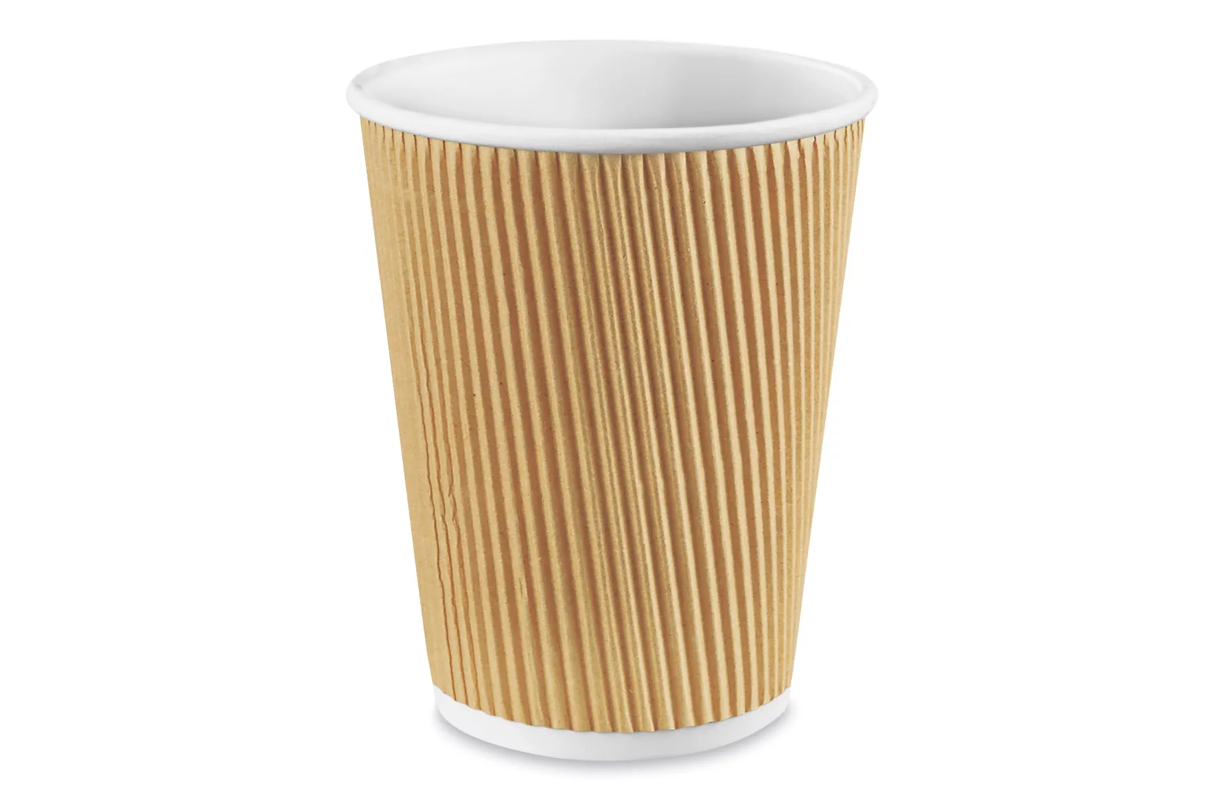 zoho_img_5892498000002900478 12 oz. Kraft Ripple Wall Hot Cup, 90mm - Image 1