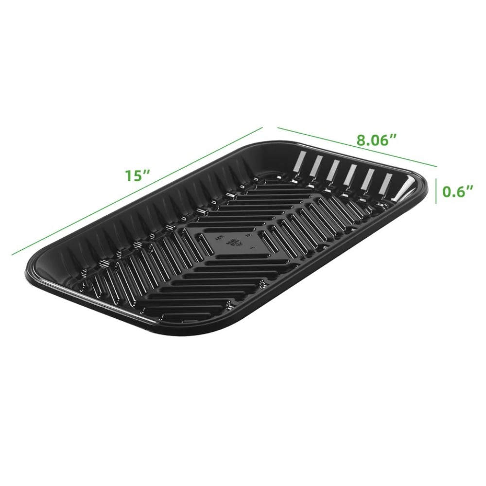 zoho_img_5892498000007585389 #25S Black Pet Plastic Meat Tray, 15