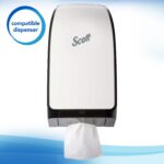 Scott Hygienic Recycled Folded Bath Tissue, 2-ply, White - Image 3