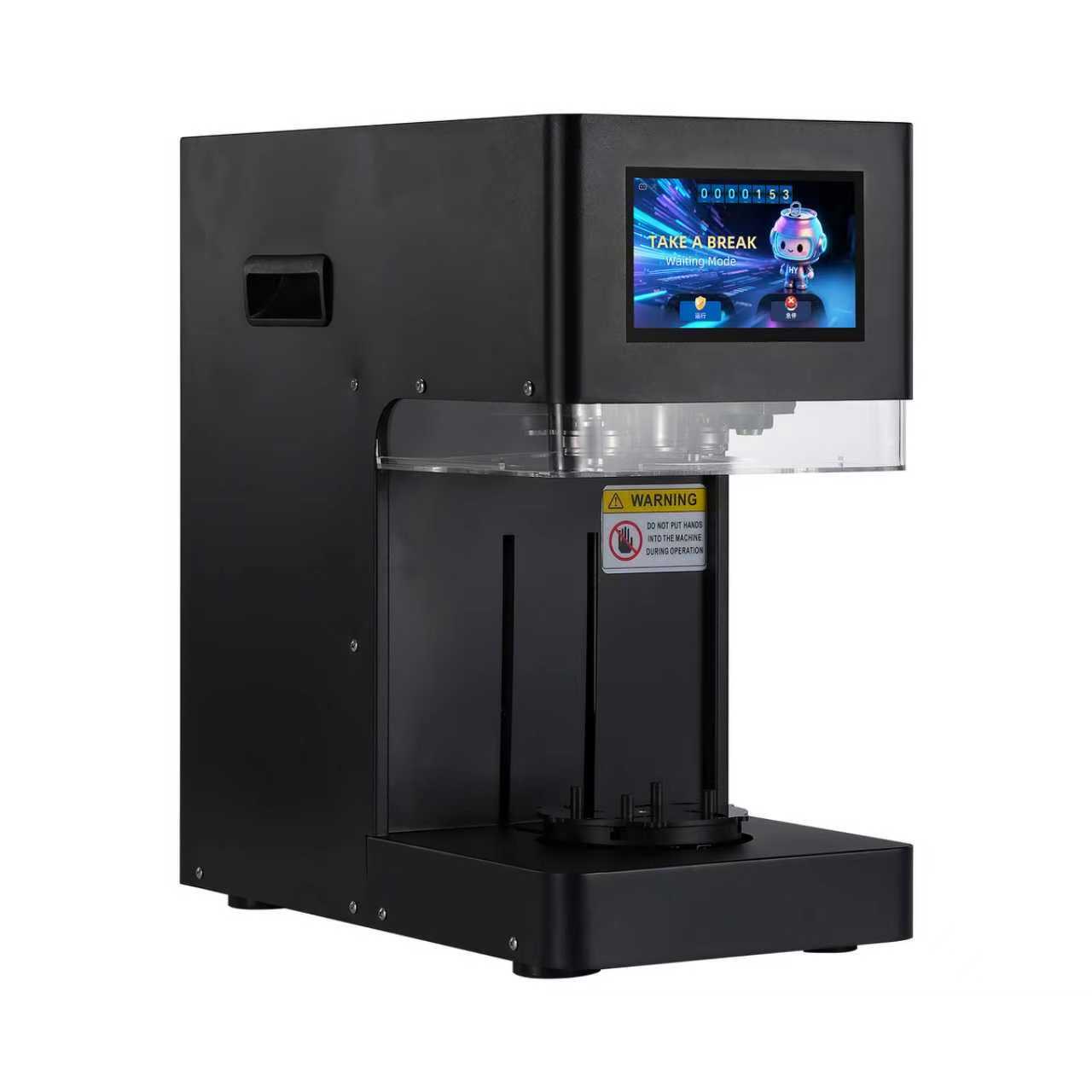 Automatic Commercial Can Sealer Machine, Touch Screen, 55mm, Black