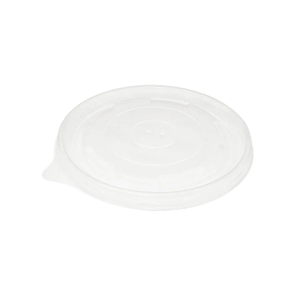 Clear Flat Lid For 8-16 oz. Paper Food Cup