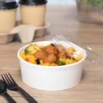 32 oz. White Short Paper Food Bucket - Image 2