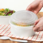 Dome PP Lid for 32 oz. Paper Food Bucket - Image 4