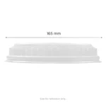Dome PP Lid for 32 oz. Paper Food Bucket - Image 5
