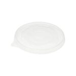 Clear Flat Lid For 8-16 oz. Paper Food Cup