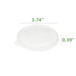 Clear Flat Lid For 8-16 oz. Paper Food Cup - Image 2