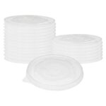 Clear Flat Lid For 8-16 oz. Paper Food Cup - Image 3