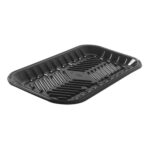 #10S Black Pet Plastic Meat Tray 10.75