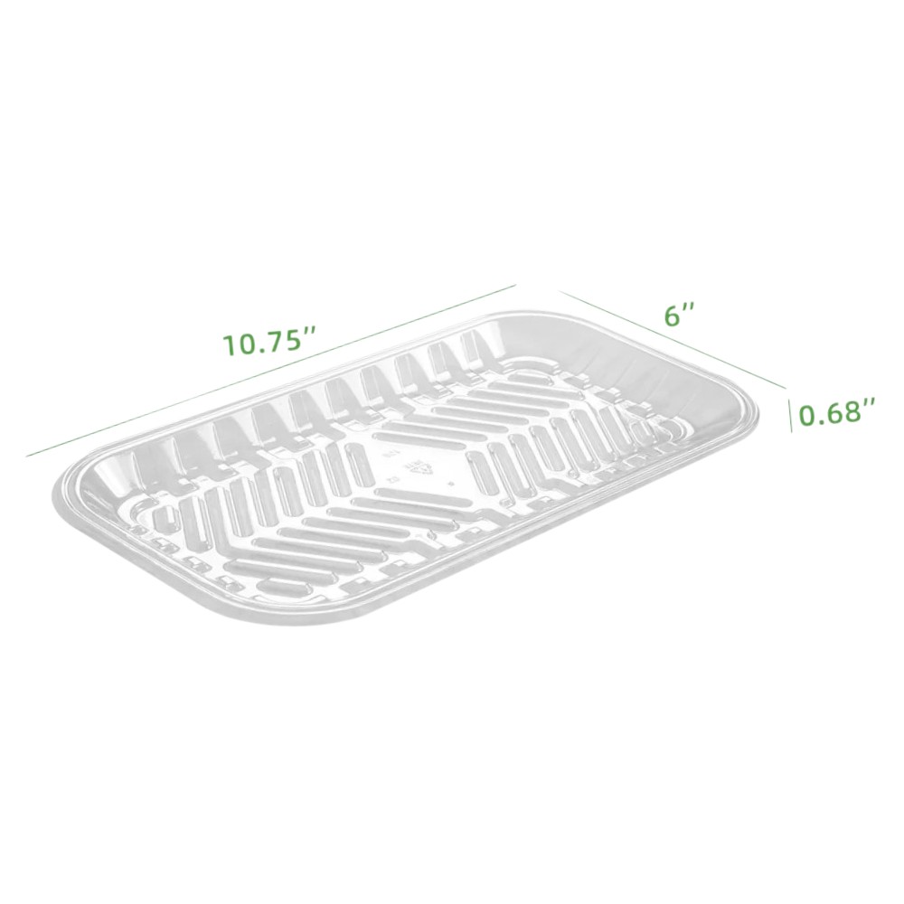 zoho_img_5892498000006956223 #10S Clear Pet Plastic Meat Tray 10.75