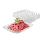 #2P Clear Pet Plastic Meat Tray, 5.9'' X 8.3