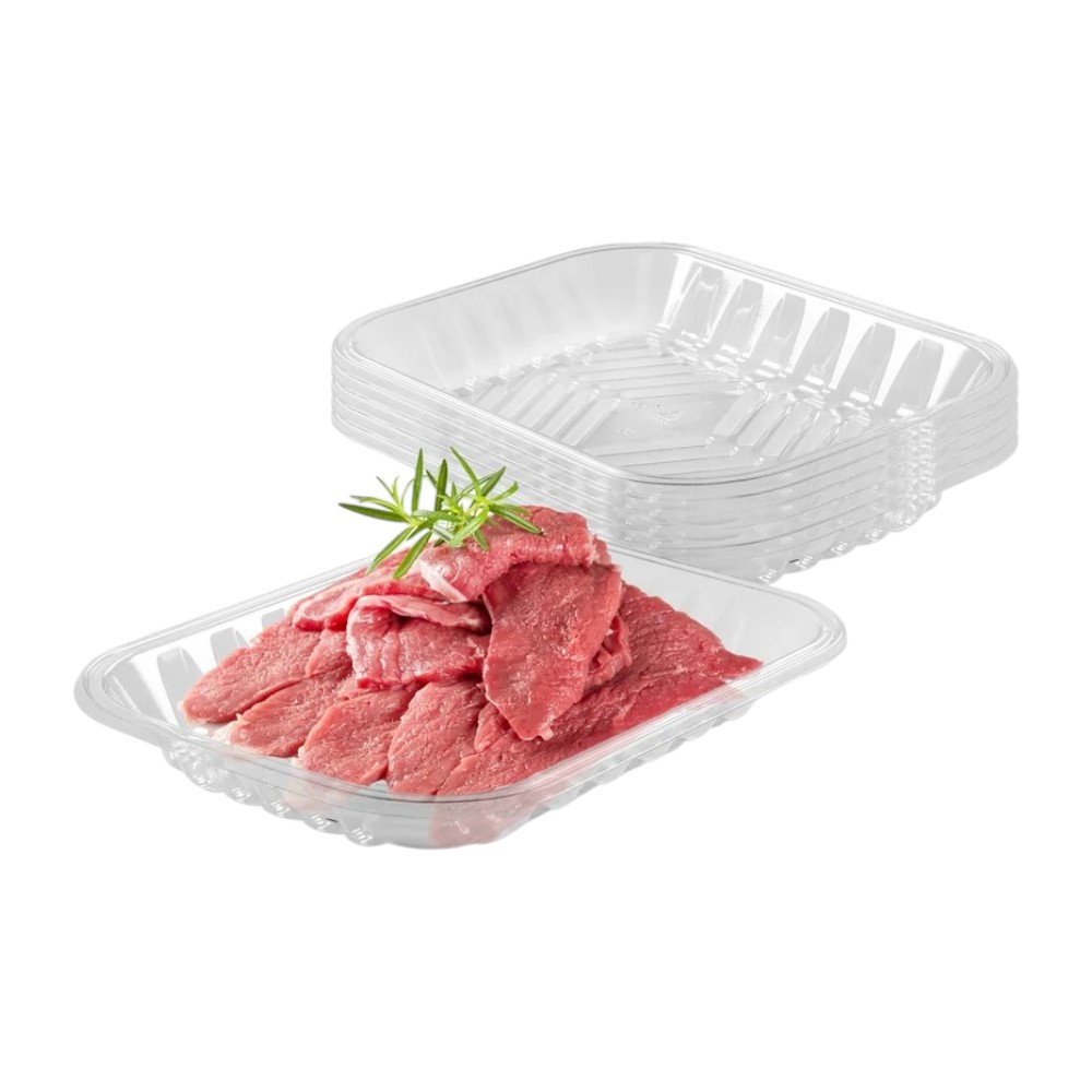 zoho_img_5892498000007585276 #2P Clear Pet Plastic Meat Tray, 5.9'' X 8.3