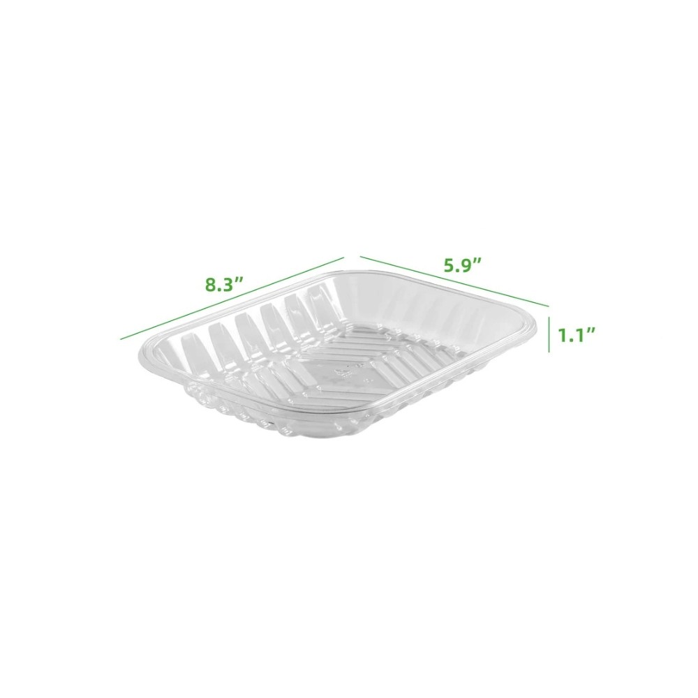 zoho_img_5892498000007585294 #2P Clear Pet Plastic Meat Tray, 5.9'' X 8.3