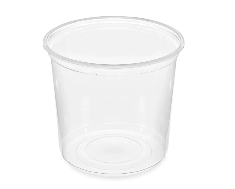 24 oz. Microwavable Translucent Plastic Deli Container