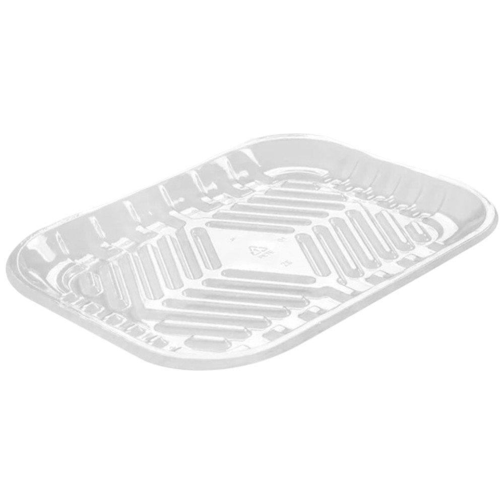 #2S Clear Pet Plastic Meat Tray 5.9” X 8″ X 0.69”