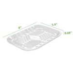 #2S Clear Pet Plastic Meat Tray 5.9'' X 8