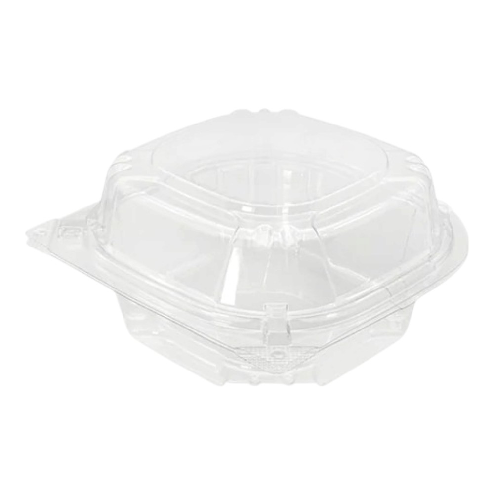 zoho_img_5892498000007555172 5″ Clear PET Hinged Container - Image 1