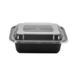 12 oz. Rectangular Microwavable Container with Lid