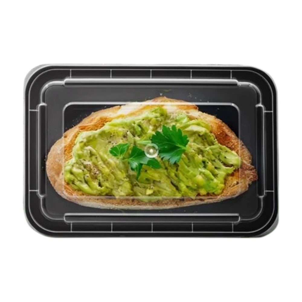 zoho_img_5892498000007585001 28 oz. Rectangular Microwavable Container with Lid - Image 2