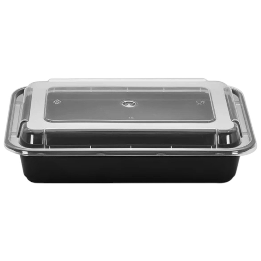 zoho_img_5892498000007585015 32 oz. Rectangular Microwavable Container with Lid - Image 1