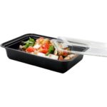 32 oz. Rectangular Microwavable Container with Lid - Image 2