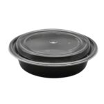 24 oz. Round Microwavable Container with Lid